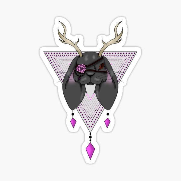 Item preview, Geometric jackalope designed and sold by Blackfoxfire.