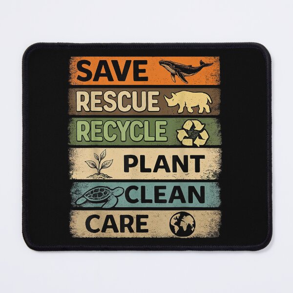 Item preview, Save Rescue Recycle Plant Care Earth Day designed and sold by ZalcArtStore.