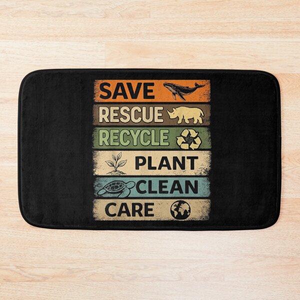 Item preview, Save Rescue Recycle Plant Care Earth Day designed and sold by ZalcArtStore.