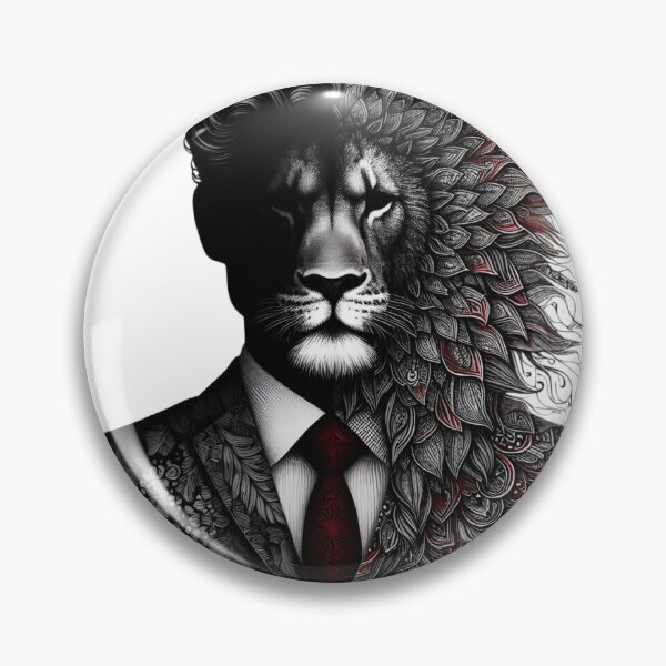 Item preview, The Royal Lion Suit | Pattachitra Surreal Fusion Art designed and sold by Radhamadhaba Pattachitra Vibes”.