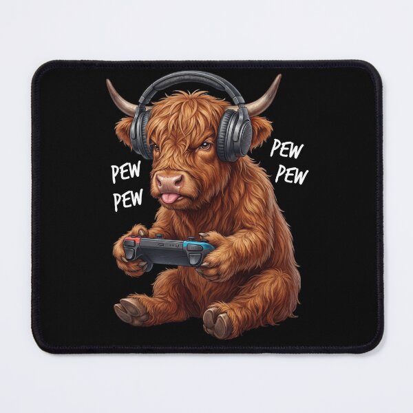 Artikelvorschau, Gaming Highland Cow Gamer Videogaming Tierliebhaber entworfen und verkauft von TerryConnells.
