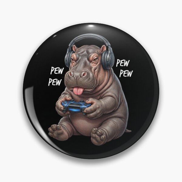 Item preview, Gaming Hippo Gamer Videogaming Animal Lover designed and sold by TerryConnells.