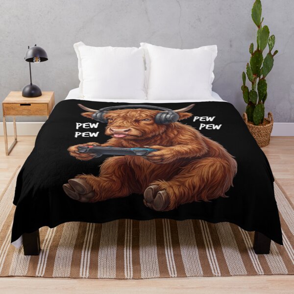 Item preview, Gaming Highland Cow Gamer Videogaming Animal Lover designed and sold by TerryConnells.