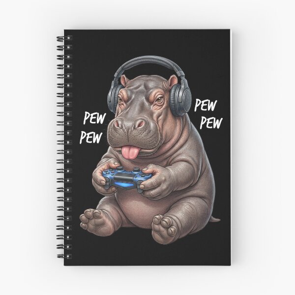 Item preview, Gaming Hippo Gamer Videogaming Animal Lover designed and sold by TerryConnells.