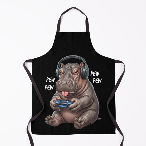 Item preview, Gaming Hippo Gamer Videogaming Animal Lover designed and sold by TerryConnells.