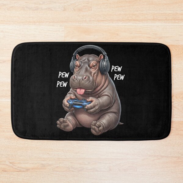 Item preview, Gaming Hippo Gamer Videogaming Animal Lover designed and sold by TerryConnells.
