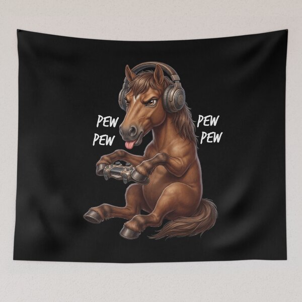 Item preview, Gaming Horse Gamer Videogaming Animal Lover designed and sold by TerryConnells.
