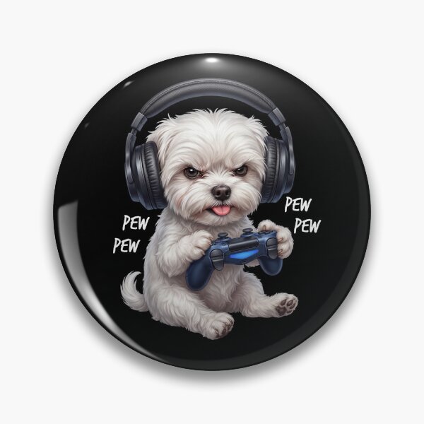 Item preview, Gaming Maltese Gamer Videogaming Dog Lover designed and sold by TerryConnells.