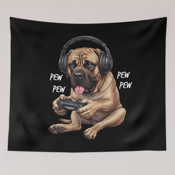Item preview, Gaming Mastiff Gamer Videogaming Dog Lover designed and sold by TerryConnells.