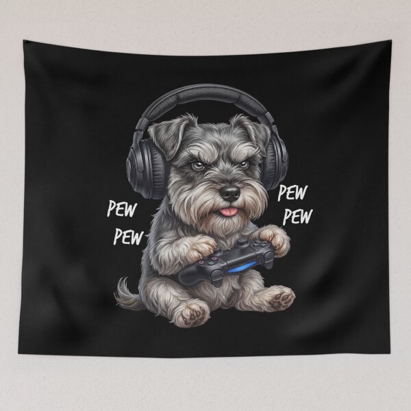 Item preview, Gaming Miniature Schnauzer Gamer Videogaming Dog Lover designed and sold by TerryConnells.