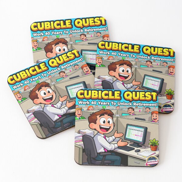 Item preview, Cubicle Quest Flash Game Parody - Office Humor designed and sold by PictorialWhimsy.