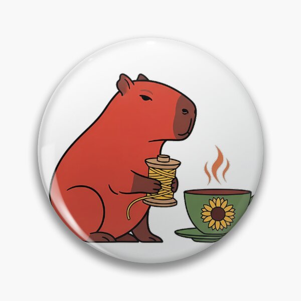 Item preview, Thread and Tea Capybara designed and sold by pumsquare.