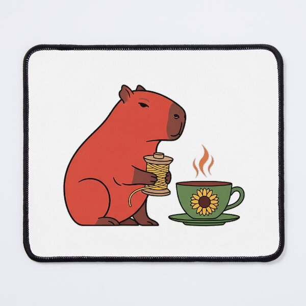Item preview, Thread and Tea Capybara designed and sold by pumsquare.