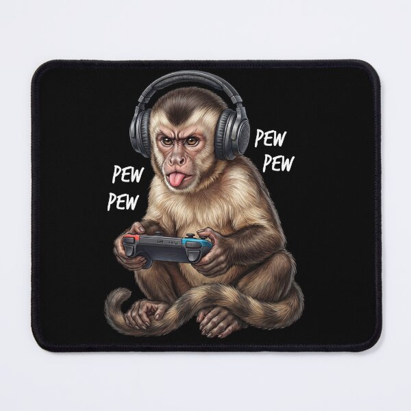 Item preview, Gaming Monkey Gamer Videogaming Animal Lover designed and sold by TerryConnells.