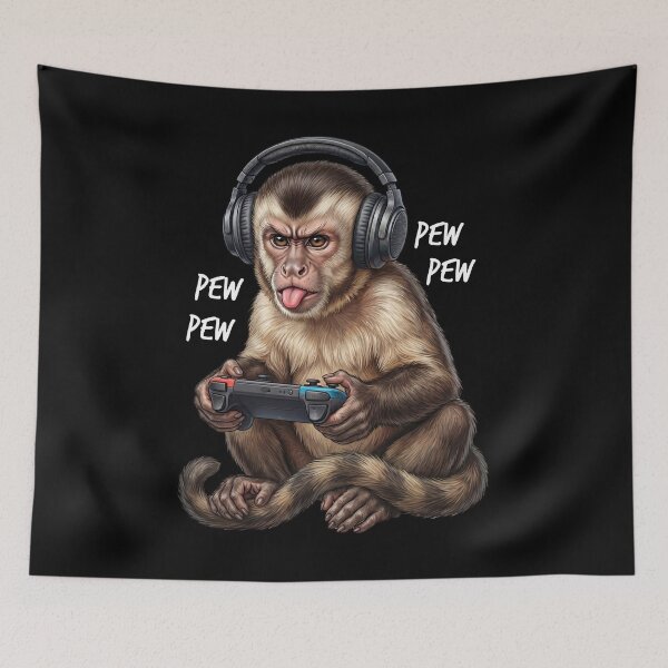 Item preview, Gaming Monkey Gamer Videogaming Animal Lover designed and sold by TerryConnells.