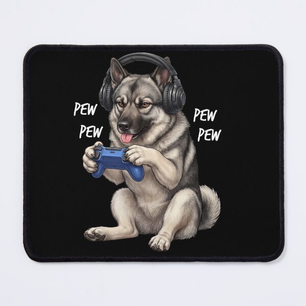 Item preview, Perro de raza Elkhound noruego gamer amante de los videojuegos y los perros designed and sold by TerryConnells.