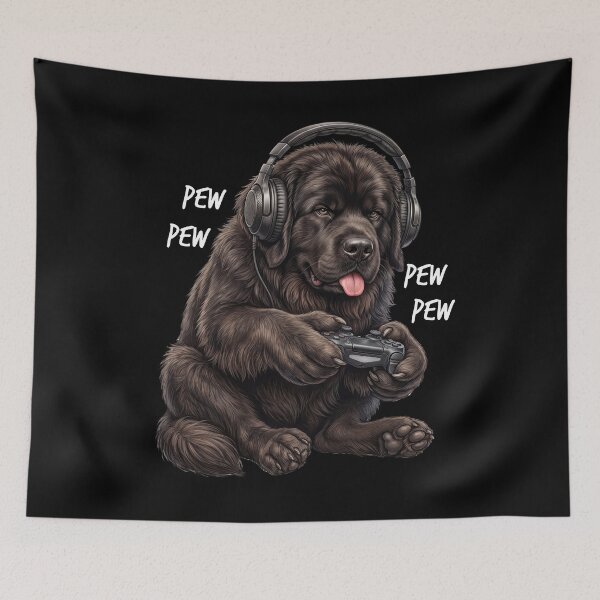 Item preview, Gaming Newfoundland Gamer Videogaming Dog Lover designed and sold by TerryConnells.