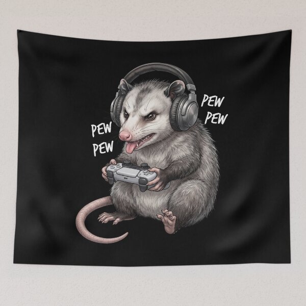 Item preview, Gaming Opossum Gamer Videogaming Animal Lover designed and sold by TerryConnells.