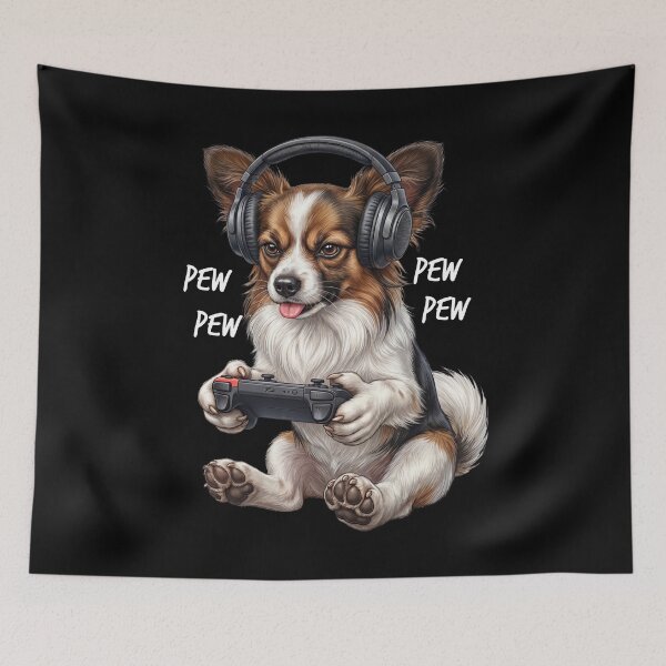 Item preview, Gaming Papillon Gamer Videogaming Dog Lover designed and sold by TerryConnells.