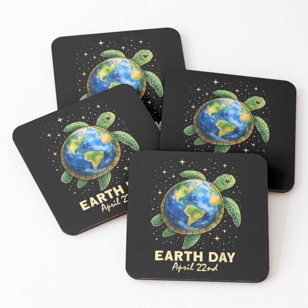 Item preview, Earth Day 2026 Sea Turtle Art Save The Earth Restore Earth designed and sold by ZalcArtStore.