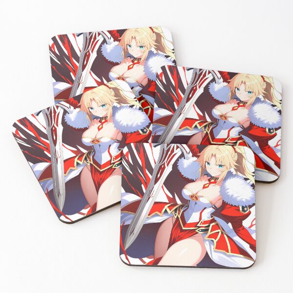 Item preview, Mordred Fierce Red Saber Fate Grand Order Anime Girl Fiery Battle Power designed and sold by Spraykart.