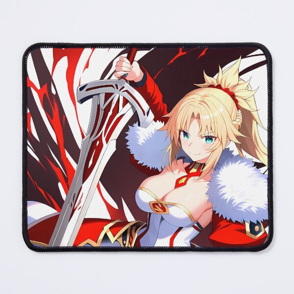 Item preview, Mordred Fierce Red Saber Fate Grand Order Anime Girl Fiery Battle Power designed and sold by Spraykart.