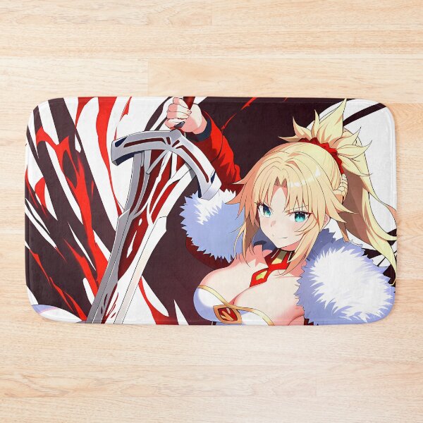 Item preview, Mordred Fierce Red Saber Fate Grand Order Anime Girl Fiery Battle Power designed and sold by Spraykart.