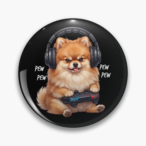 Item preview, Gaming Pomeranian Gamer Videogaming Dog Lover designed and sold by TerryConnells.