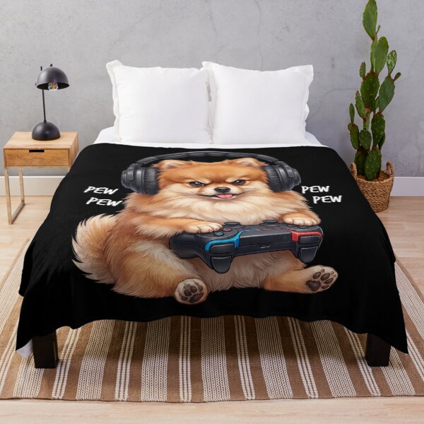 Item preview, Gaming Pomeranian Gamer Videogaming Dog Lover designed and sold by TerryConnells.