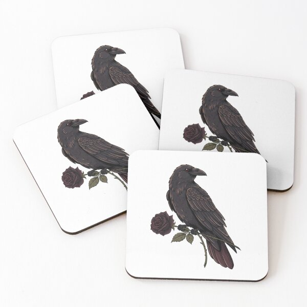 Item preview, Raven with Black Rose designed and sold by IllumeInk.