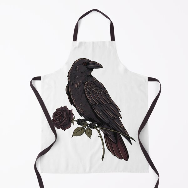 Item preview, Raven with Black Rose designed and sold by IllumeInk.