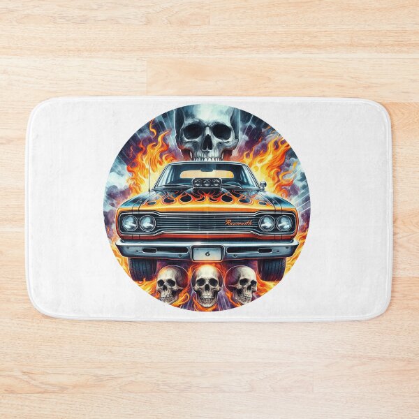 Item preview, American muscle car in flames designed and sold by Aspretto.