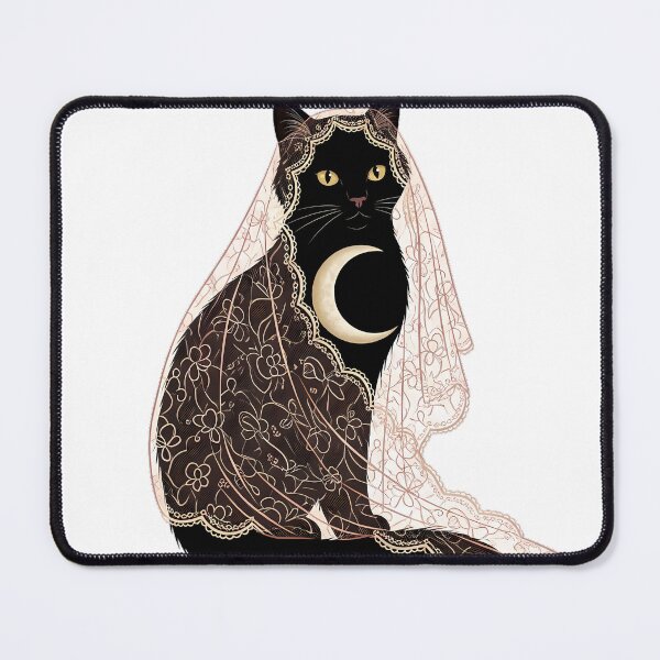 Item preview, Moon Veil Black Cat designed and sold by IllumeInk.