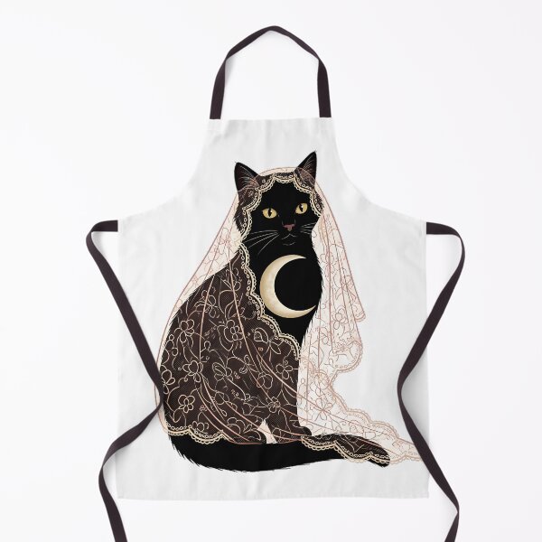 Item preview, Moon Veil Black Cat designed and sold by IllumeInk.