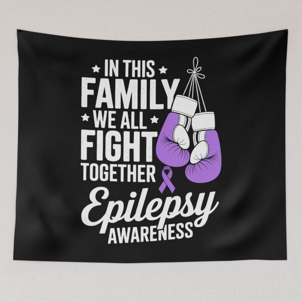Item preview, In this family we all fights together, epilepsy awareness designed and sold by EllenJast.