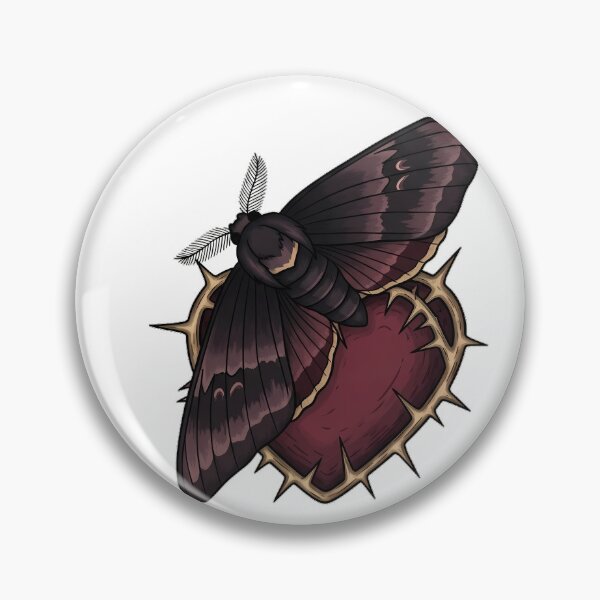 Item preview, Thorned Heart Moth designed and sold by IllumeInk.