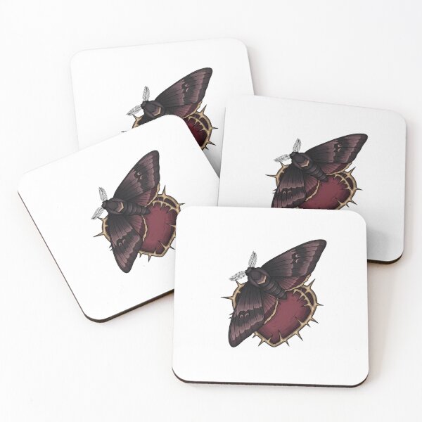 Item preview, Thorned Heart Moth designed and sold by IllumeInk.
