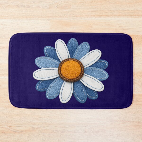 Item preview, Boho Blue Denim & White Daisy Patch Aesthetic designed and sold by Far Out Goods.