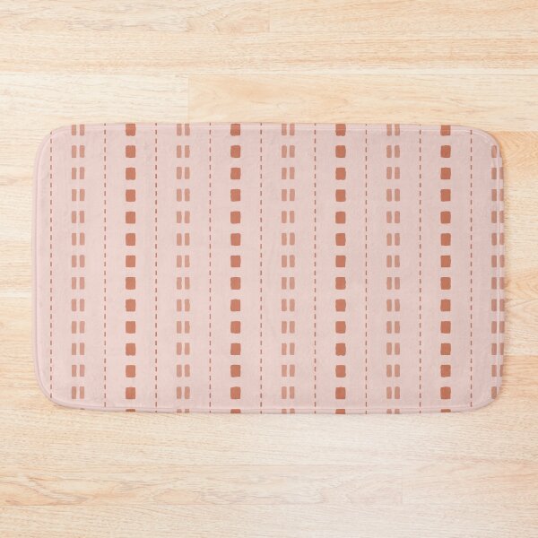 Item preview, Terracotta and Blush Imperfect Stripes - Warm Boho Coordinate designed and sold by Elodie-Motifs.