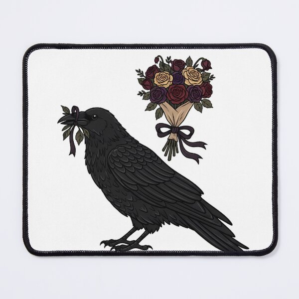 Item preview, Mourning Bouquet Raven designed and sold by IllumeInk.