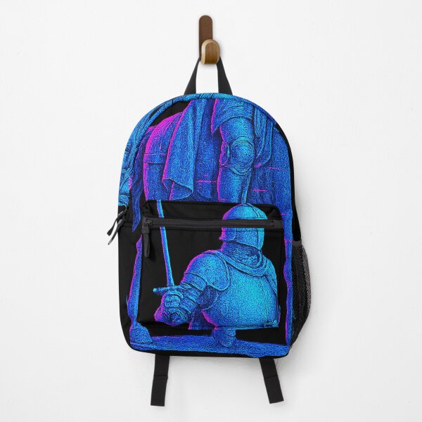 Item preview, Cybernetic Neon Knight: 8-Bit Stippled Glitch Warrior designed and sold by A E S T H E T A T A G.