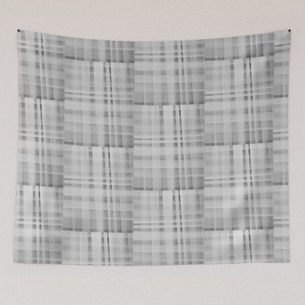 Item preview, Minimalist White Grid - Abstract Geometric Light & Soft Texture Art designed and sold by AbulailArt.