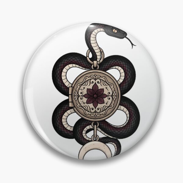 Item preview, Moonlit Locket Serpent designed and sold by IllumeInk.
