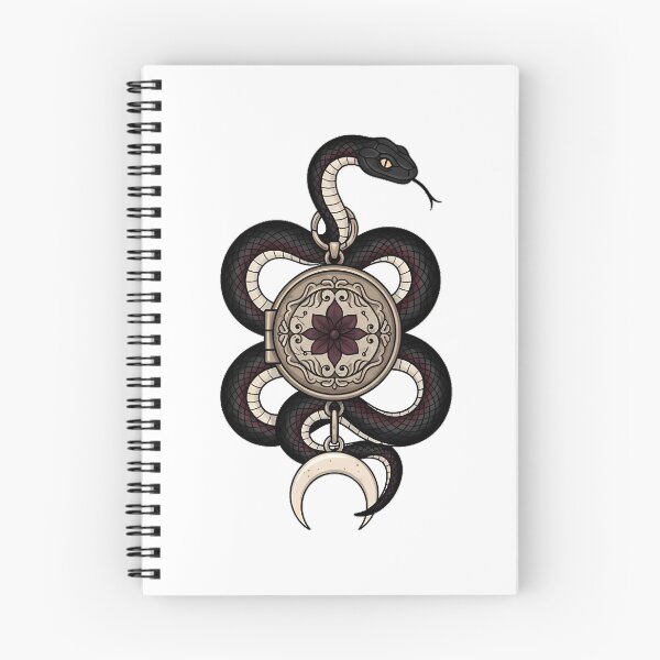 Item preview, Moonlit Locket Serpent designed and sold by IllumeInk.