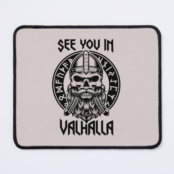 Item preview, See You in Valhalla – Viking Norse Mythology Warrior Quote designed and sold by Golden Blaze Studio.