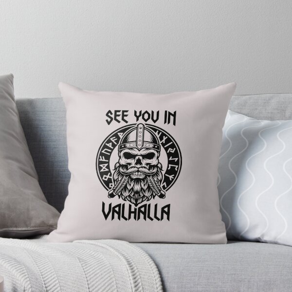 Item preview, See You in Valhalla – Viking Norse Mythology Warrior Quote designed and sold by Golden Blaze Studio.