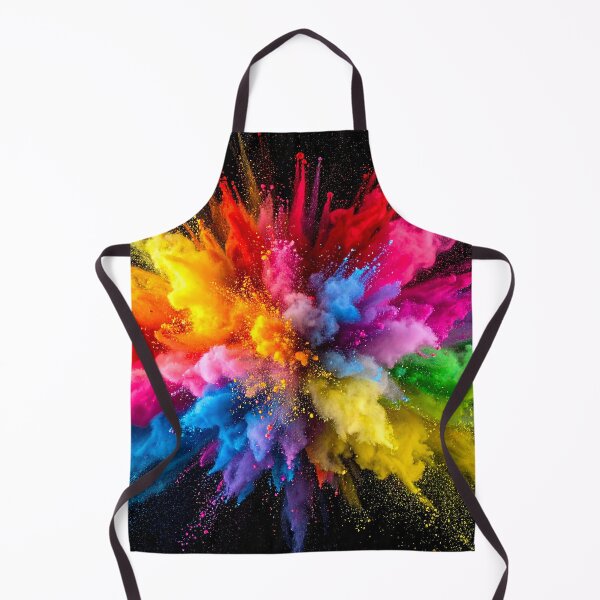 Item preview, Abstract colorful paint splash on black designed and sold by AnnaHolyph.