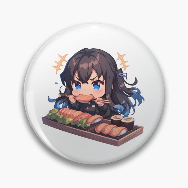 Item preview, Yukino Yukinoshita Oregairu Chibi Sushi Cool Pout designed and sold by Spraykart.