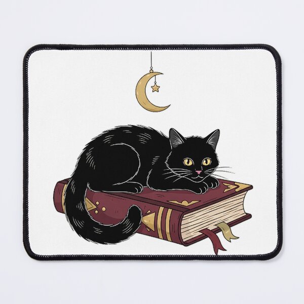 Item preview, Bookish Black Cat Moon designed and sold by IllumeInk.