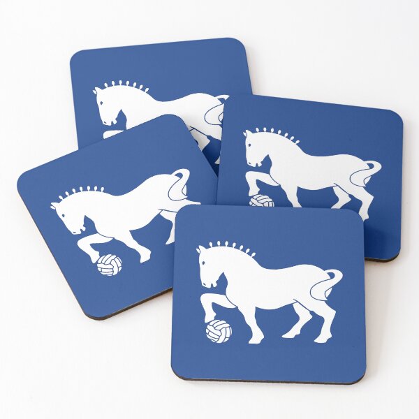 Item preview, White Horse with Football Crest designed and sold by benjamnherbrt.